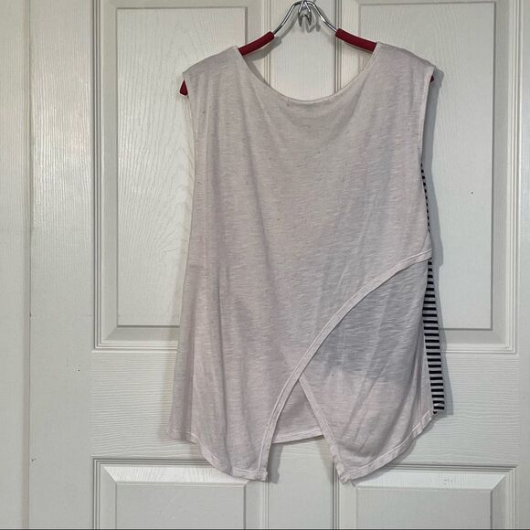 Rebecca Beeson Asymmetrical Sleeveless Scoop Neck Tee, size 2 - Picture 10 of 16